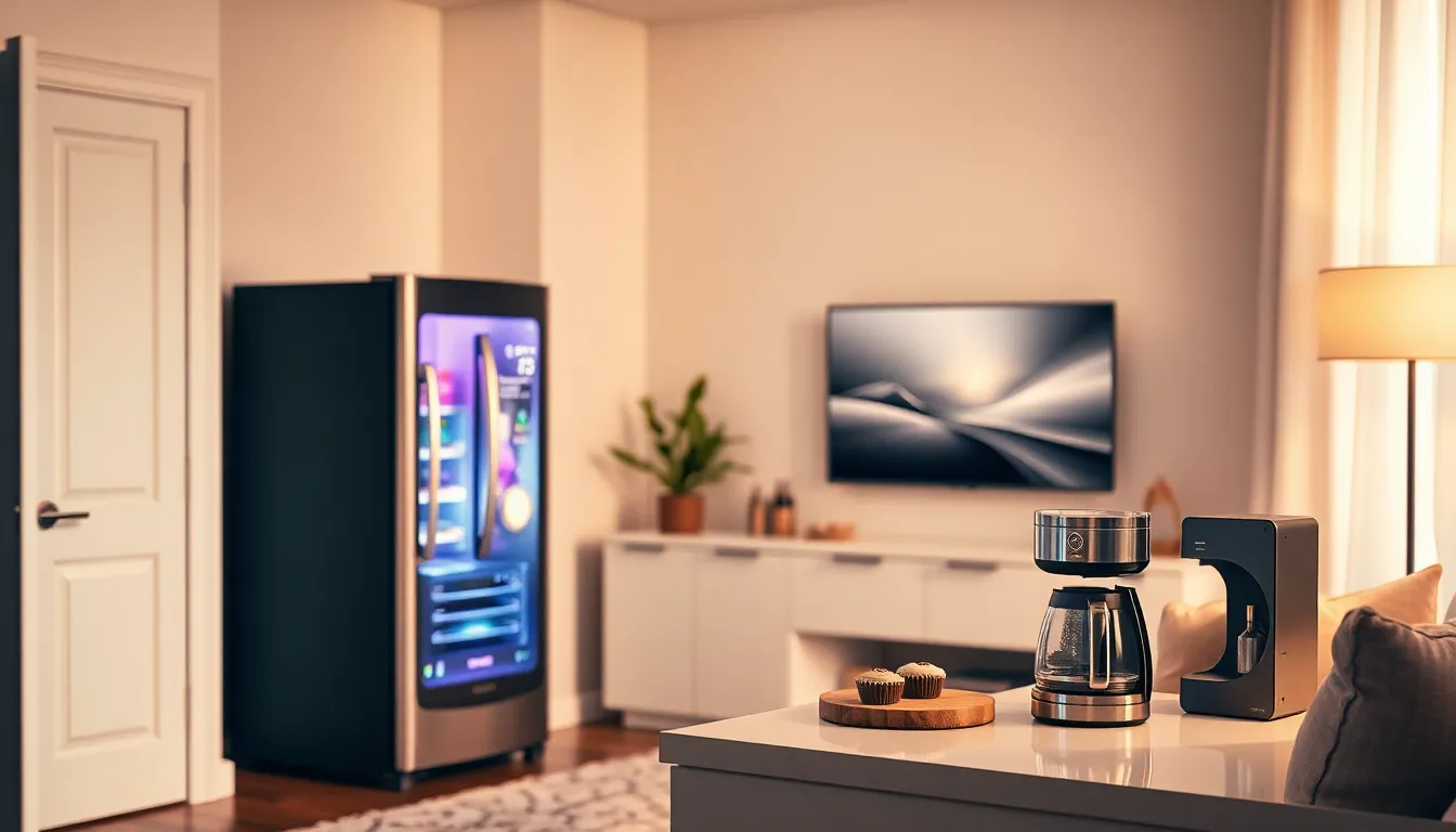 스마트 홈 기기들이 연결된 이미지