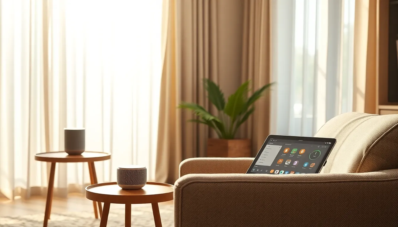 미래의 스마트홈을 보여주는 이미지