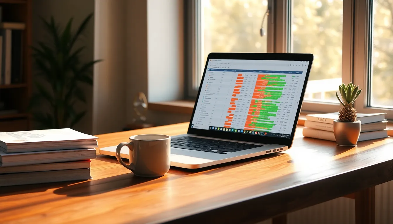 대학생이 노트북으로 공부하는 모습