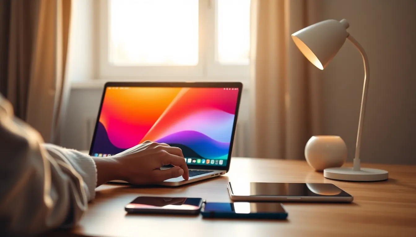 미래형 스마트폰 컨셉 이미지