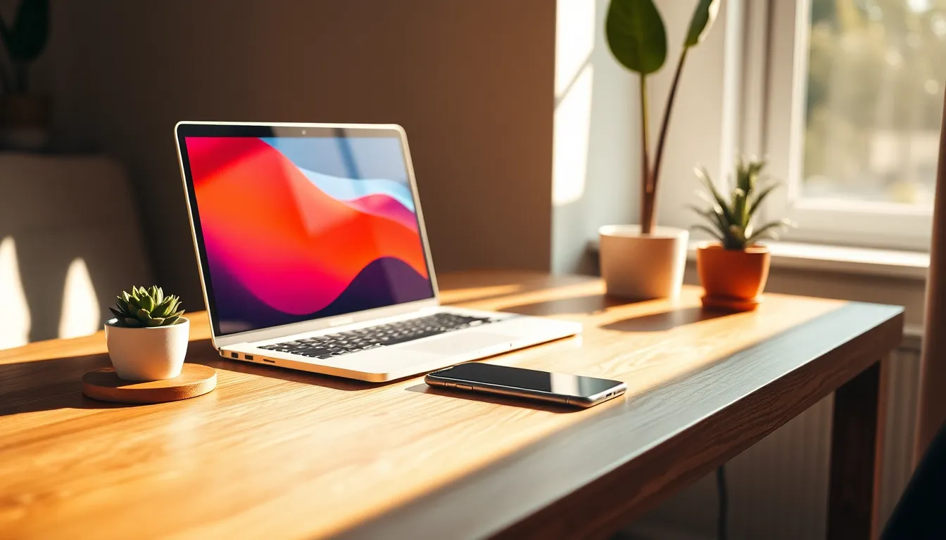 다양한 스마트 전자제품이 한 공간에 어우러진 모습