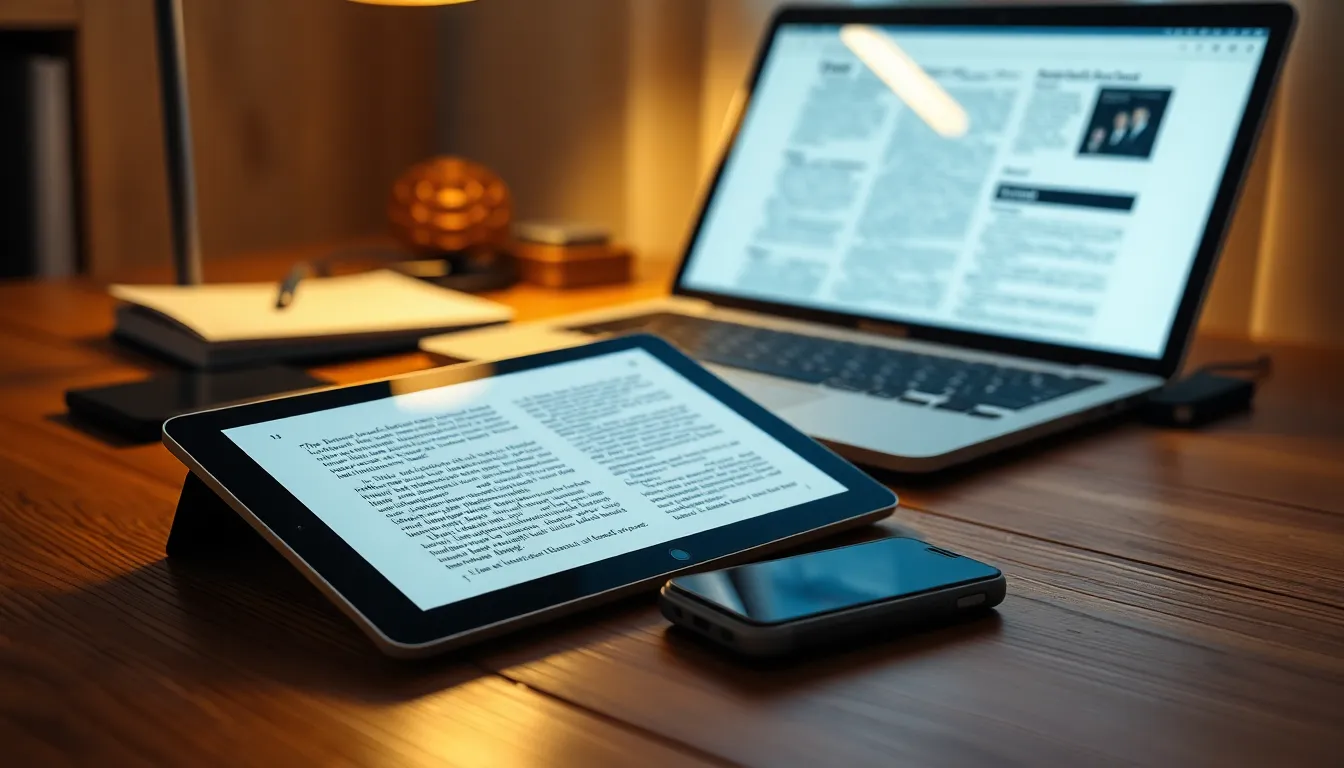 다양한 태블릿 기기